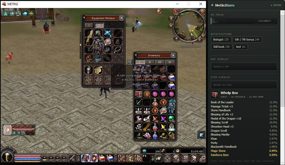 The pointer resting on a Whelp Box in the inventory. The companion lists the chest's fourteen possible drops with a rate for each, the rarest in gold.